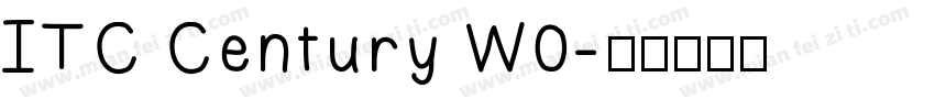 ITC Century W0字体转换